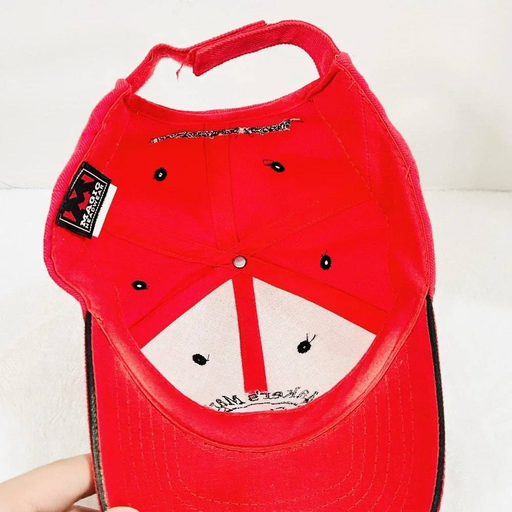 Maker's Mark Logo Hat Cap Adjustable Strapback Red Outdoors Casual Workwear‎